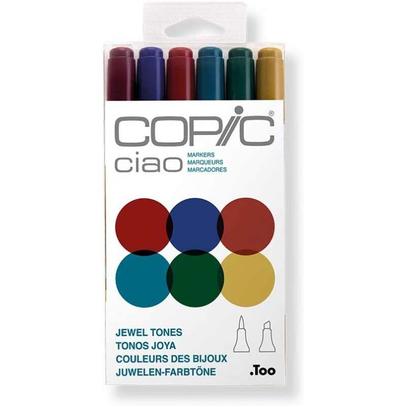 Set 6 copic ciao Jewel Tones