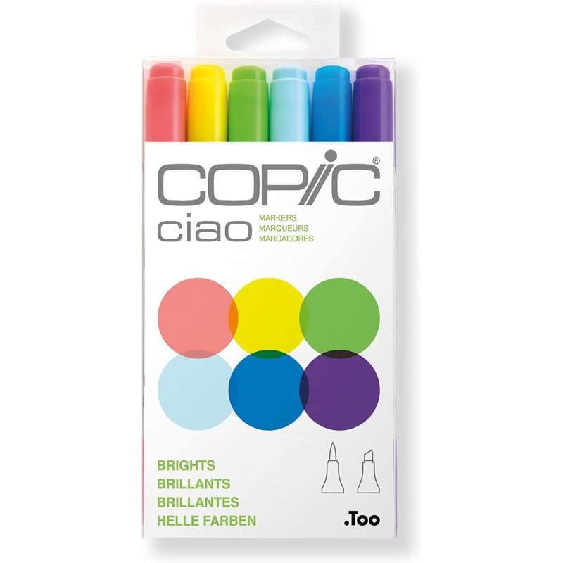 Set 6 copic ciao toni brillanti