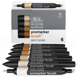 Promarker brush set 6 skin tones