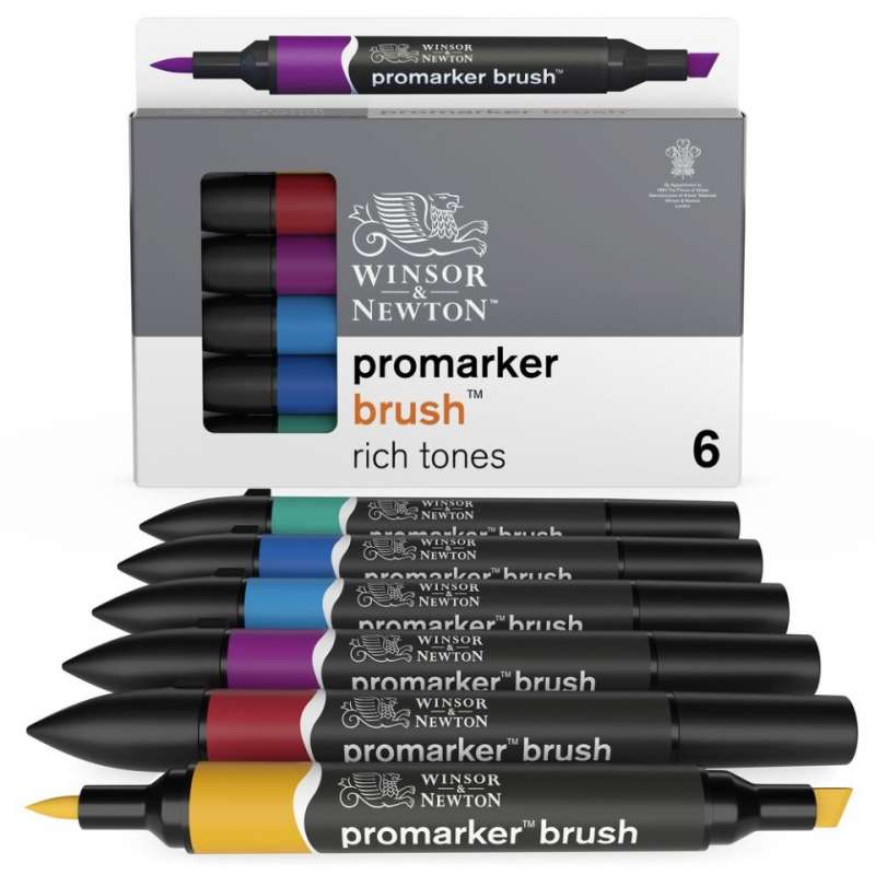 Promarker Brush set 12 Rich Tones