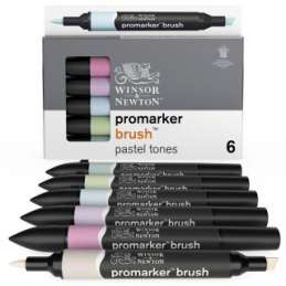 Promarker brush set 6 Pastel Tones