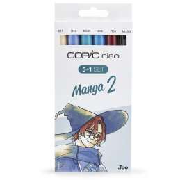 Set 5 copic ciao più un multiliner tonalità manga 2