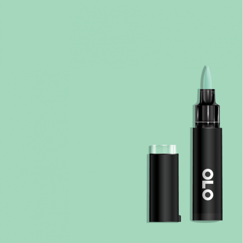 Pennarelli OLO Brush nella tonalità green
